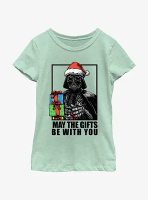 Star Wars Vader May The Gifts Be With You Youth Girls T-Shirt