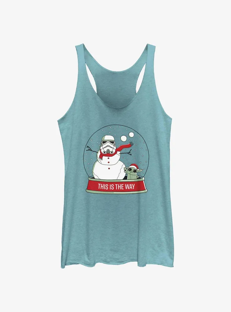 Star Wars The Mandalorian This Is Way Snowglobe Womens Tank Top