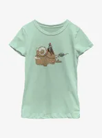 Star Wars The Mandalorian Bantha Christmas Youth Girls T-Shirt