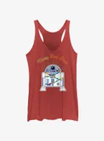 Star Wars R2-D2 Merry Beep Boop Womens Tank Top