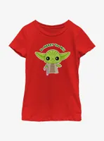 Star Wars Yoda Be Merry You Will Youth Girls T-Shirt