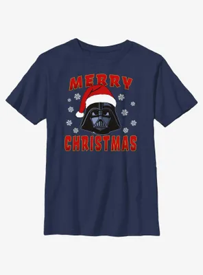 Star Wars Santa Vader Merry Christmas Youth T-Shirt