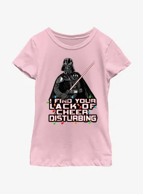 Star Wars Vader I Find Your Lack Of Cheer Disturbing Youth Girls T-Shirt