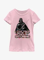 Star Wars Vader I Find Your Lack Of Cheer Disturbing Youth Girls T-Shirt