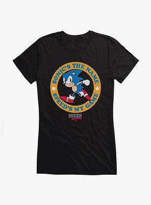 Sonic The Hedge Hog Speed's My Game Girls T-Shirt