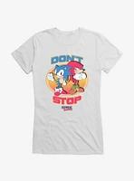 Sonic The Hedge Hog Don't Stop Girls T-Shirt