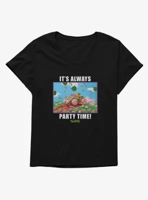 Shrek It's Always Party Time Womens T-Shirt Plus