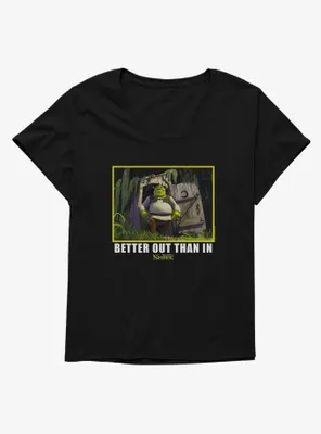 Shrek Better Out Than Womens T-Shirt Plus