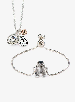 Star Wars BB-8 and R2-D2 Necklace and Bracelet Set