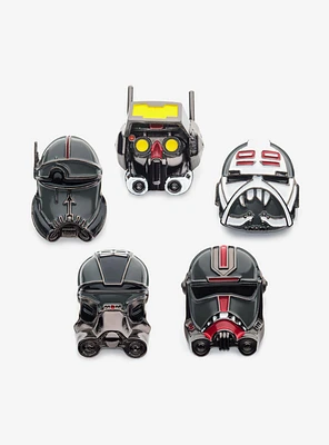 Star Wars Bad Batch 3D Helmet Pin Set 5pc