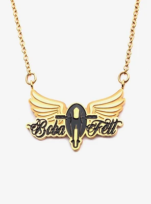 Star Wars Boba Fett Rock Pendant Necklace