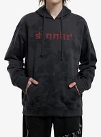 Sinner Angel Dark Wash Hoodie