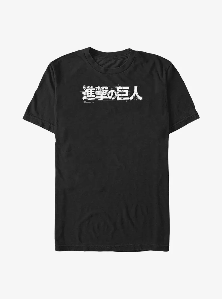 Attack On Titan Japanese Logo Big & Tall T-Shirt