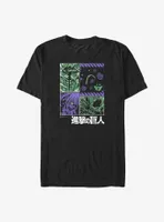 Attack On Titan Three Titans Big & Tall T-Shirt