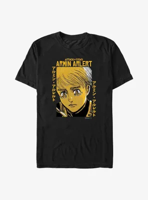 Attack On Titan Armin Arlert Poster Big & Tall T-Shirt