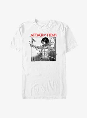 Attack On Titan Mikasa Manga Poster Big & Tall T-Shirt
