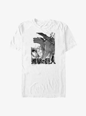 Attack On Titan Cart Demolition Big & Tall T-Shirt