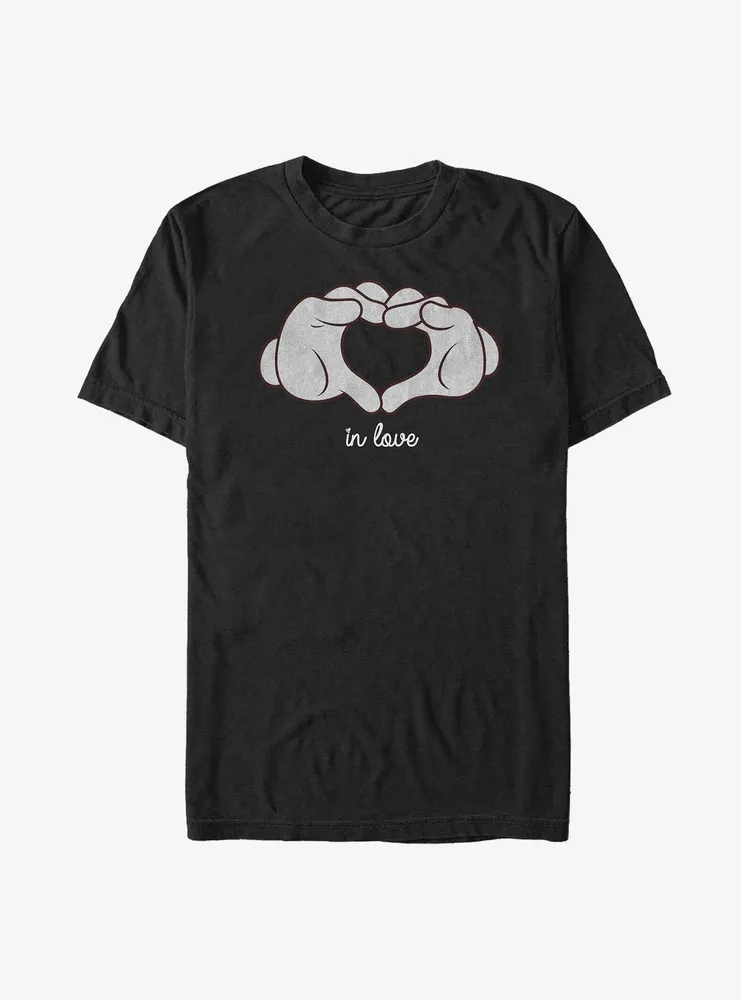 Disney Mickey Mouse Glove Heart Big & Tall T-Shirt
