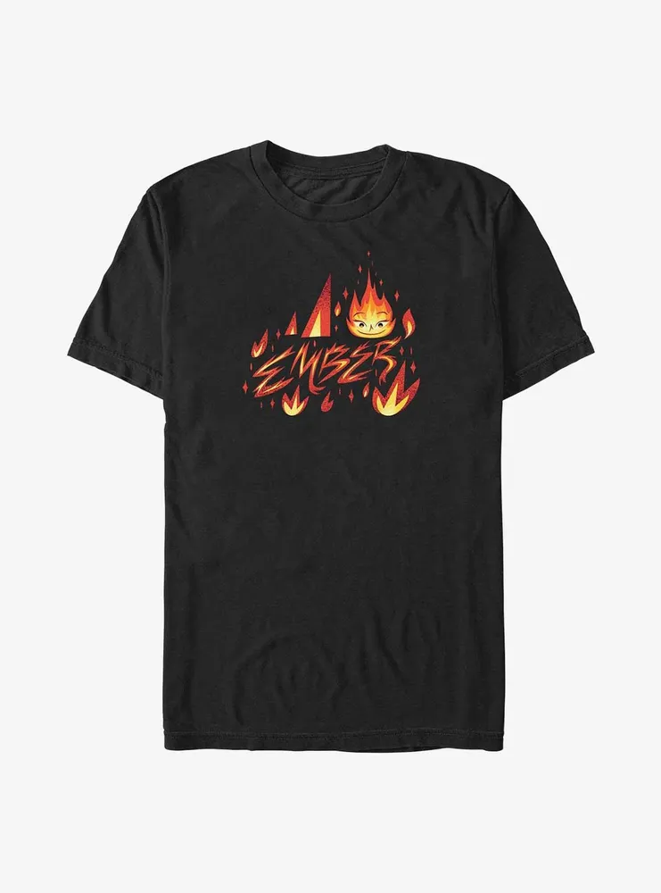 Disney Pixar Elemental Ember Element Badge Big & Tall T-Shirt