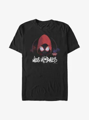 Marvel Spider-Man: Into the Spider-Verse Hooded Miles Morales Big & Tall T-Shirt
