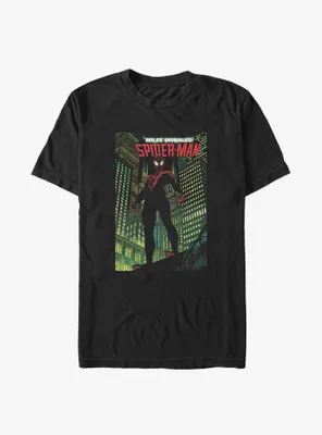 Marvel Spider-Man: Into the Spider-Verse Miles Morales Poster Big & Tall T-Shirt