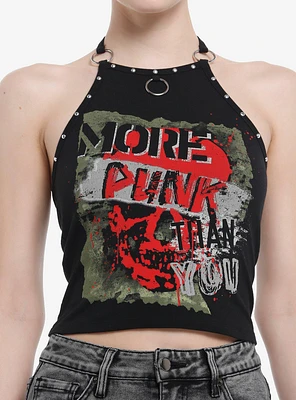 Social Collision® More Punk Than You Girls Halter Tank Top