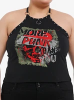 Social Collision® More Punk Than You Girls Halter Tank Top Plus