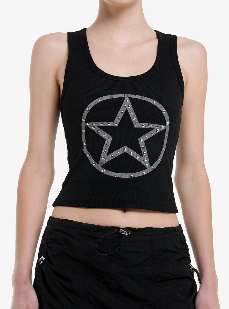 Social Collision Sheriff Star Girls Tank Top