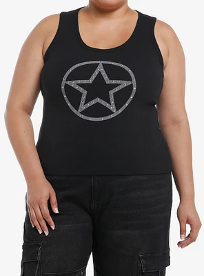 Social Collision Sheriff Star Girls Tank Top Plus