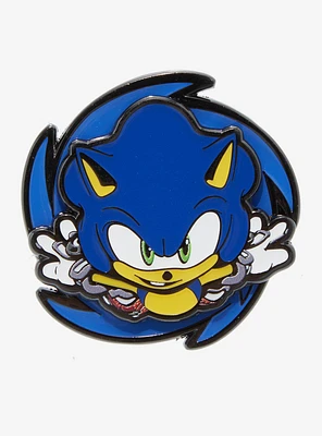 Sonic The Hedgehog Spinner Enamel Pin