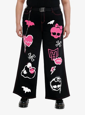Monster High Icons Girls Wide-Leg Jeans Plus