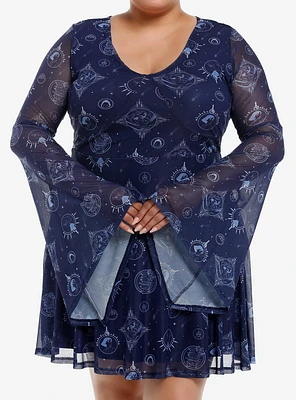 Studio Ghibli® Howl's Moving Castle Celestial Icons Bell Sleeve Dress Plus