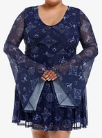 Studio Ghibli® Howl's Moving Castle Celestial Icons Bell Sleeve Dress Plus