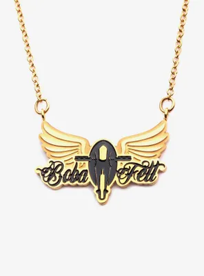 Star Wars Boba Fett Rock Pendant Necklace