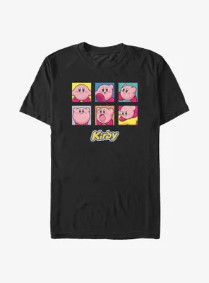 Kirby Faces of Big & Tall T-Shirt