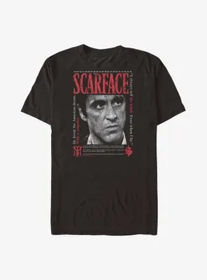 Scarface Stare Down Big & Tall T-Shirt