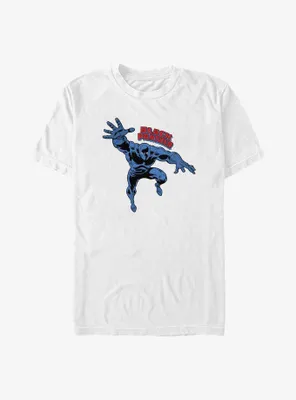 Marvel Blank Panther Vintage Black Big & Tall T-Shirt