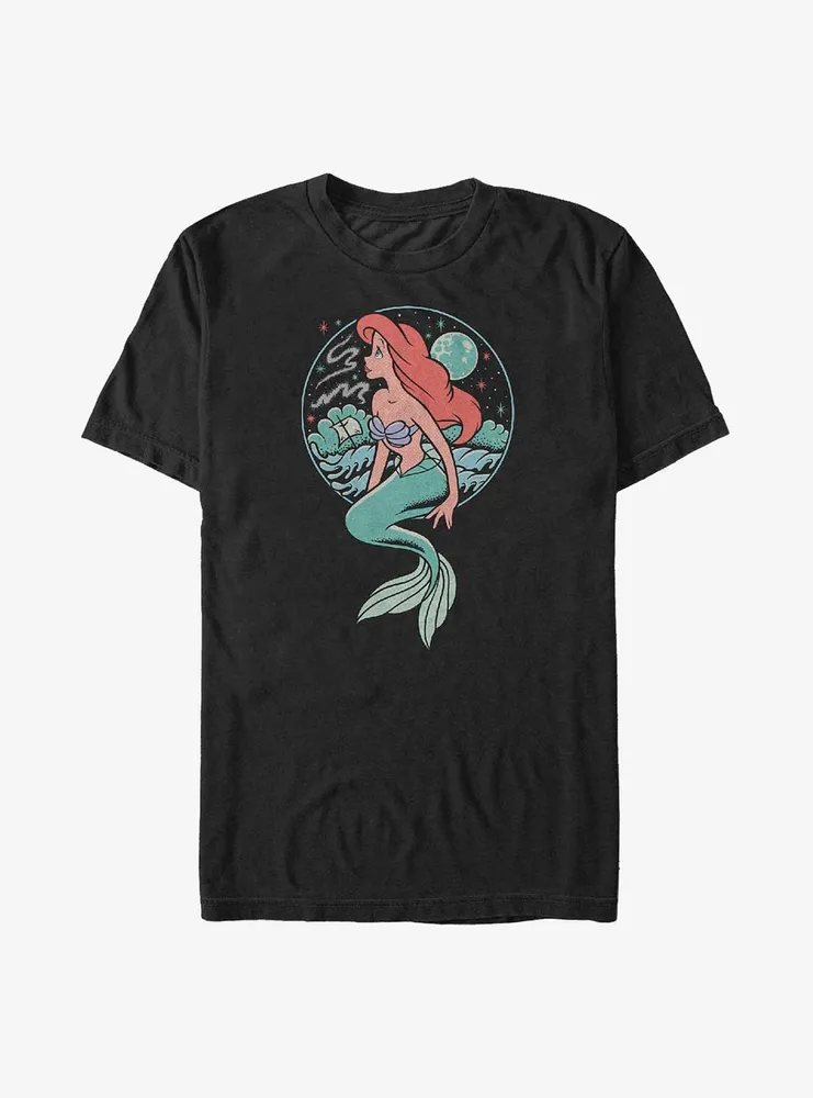 Disney The Little Mermaid Moonrise Shipwreck Big & Tall T-Shirt