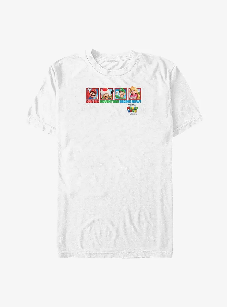 Mario Big Adventure Begins Now & Tall T-Shirt