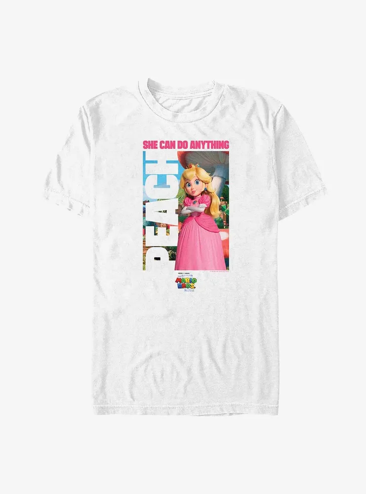 Mario Peach Can Do Anything Big & Tall T-Shirt