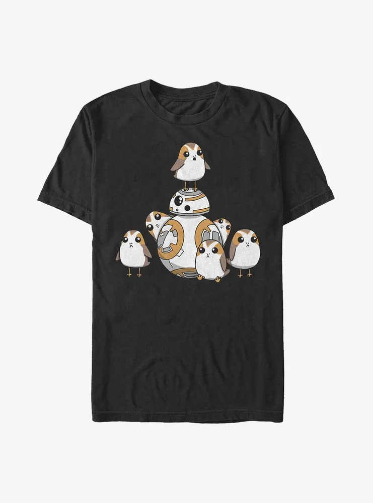 Star Wars: Episode VIII - The Last Jedi BB-8 And Porgs Big & Tall T-Shirt