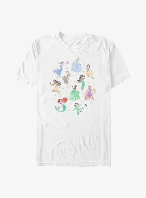 Disney Princesses Princess Doodle Big & Tall T-Shirt