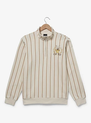 Disney Mickey Mouse Golf Striped Quarter-Zip Sweatshirt - BoxLunch Exclusive