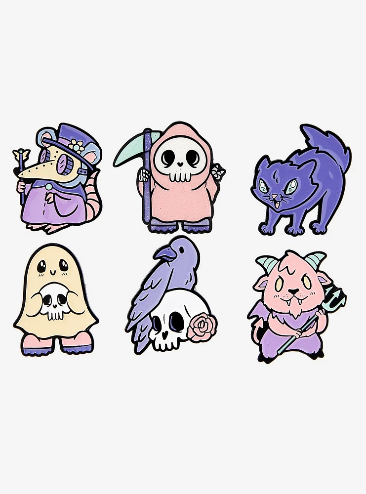 Pastel Goth Ghoulies & Creatures Blind Bag Enamel Pin