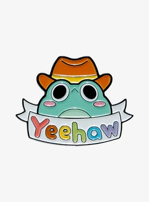 Yeehaw Frog Enamel Pin By Peachie Kei