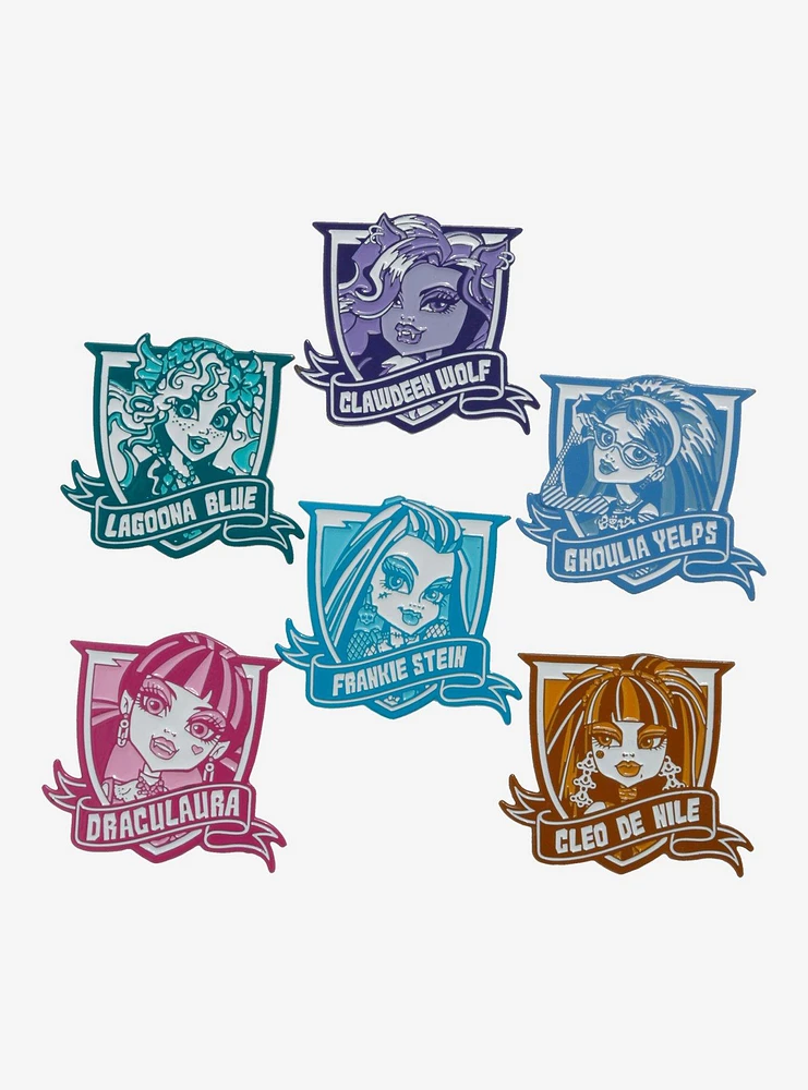 Monster High Character Crest Blind Box Enamel Pin