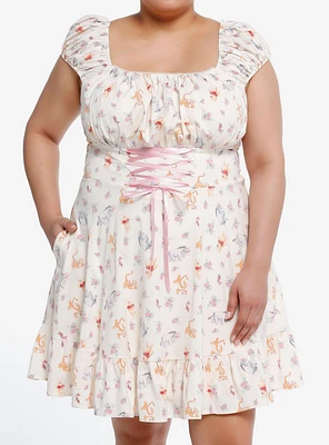 Disney Winnie The Pooh Lace-Up Dress Plus