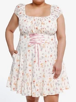 Disney Winnie The Pooh Lace-Up Dress Plus