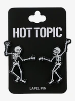 Dancing Skeletons Enamel Pin Set