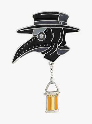 Plague Doctor Lamp Enamel Pin